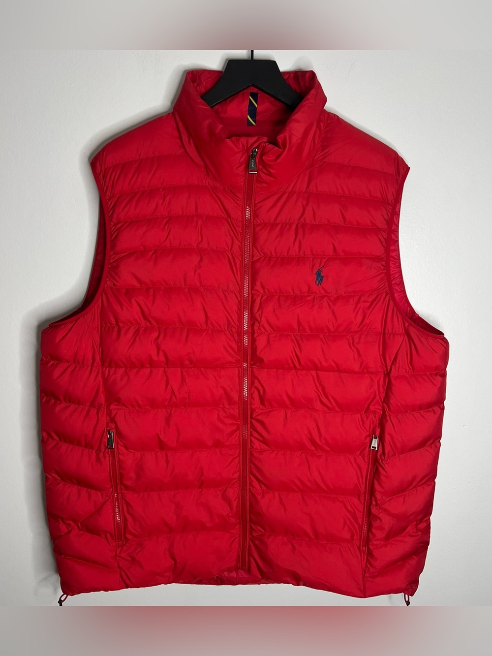 Polo Ralph Lauren Packable Puffer Vest Mens XL Red Gilet Performance